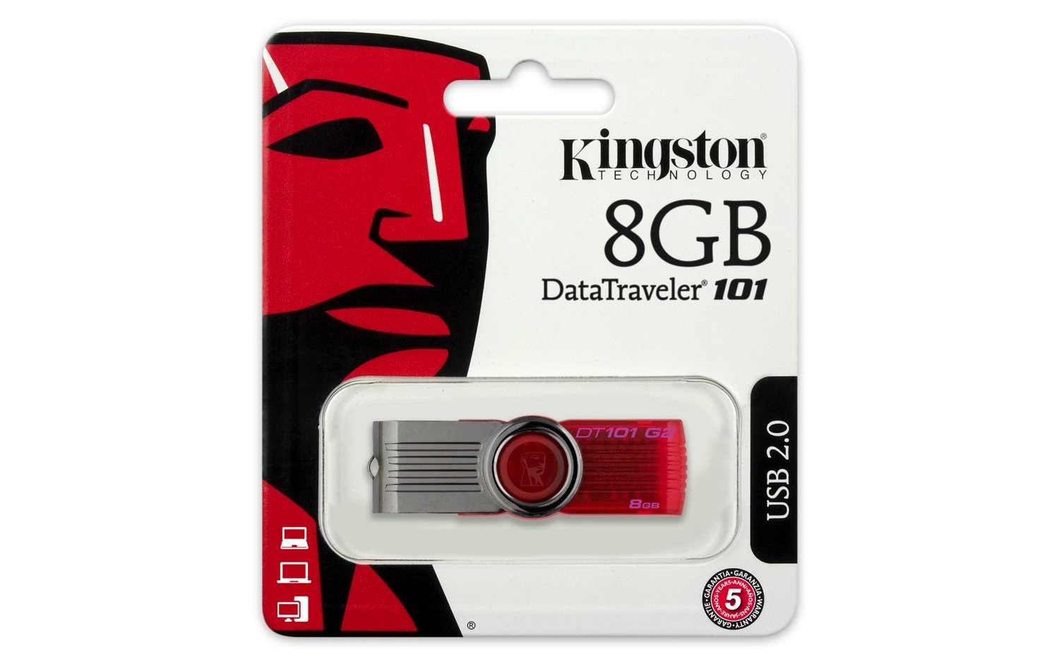 USB 8GB Kingston DataTraveler 101 Generation 2 (DT101G2/8GB)